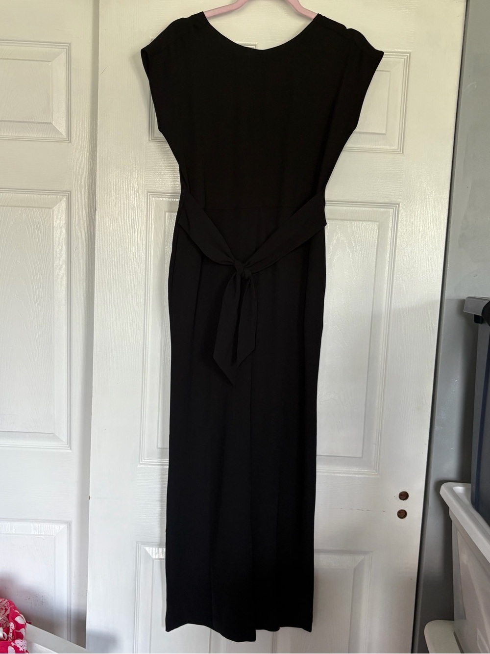 LOFT Black Tie-Waist Jumpsuit-NWT